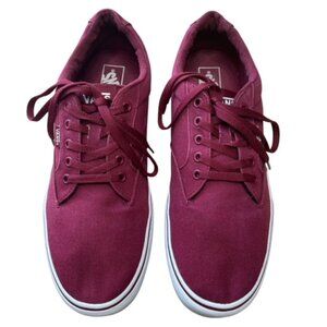 VANS Off the Wall Atwood Burgundy Sneakers - Men's Size 13